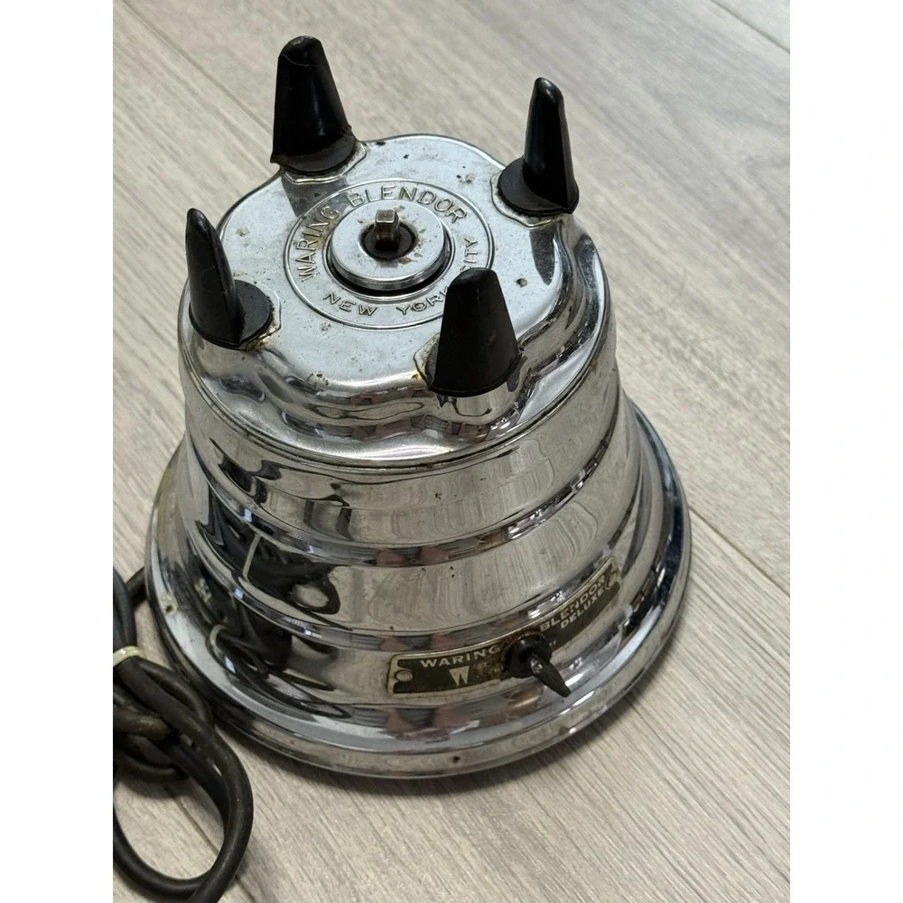 Waring Made In USA Chrome Blender Mixer Motor Base ONLY Tested 2 Speed New York